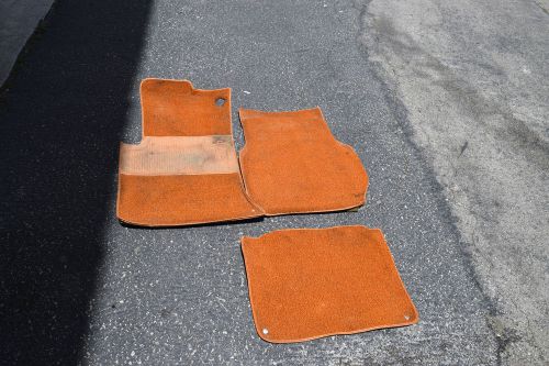 Mercedes benz w116 floor mats oem cognac