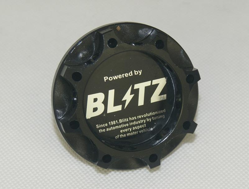 Blitz engine oil fuel filler tank cap cover black for subura outback justy wrx