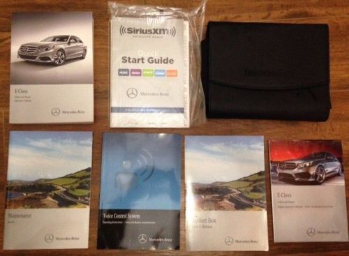 14-2014 mercedes benz e-class owner&#039;s manual with complete books and case