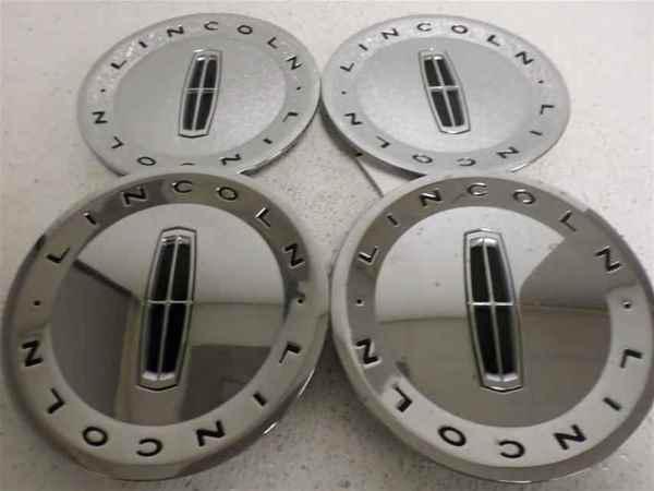 06 2006 zephyr 17" set of 4 chrome center caps oem lkq