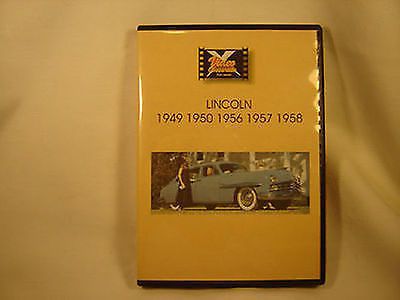 Dvd lincoln 1949-1958 classic car dvd collection