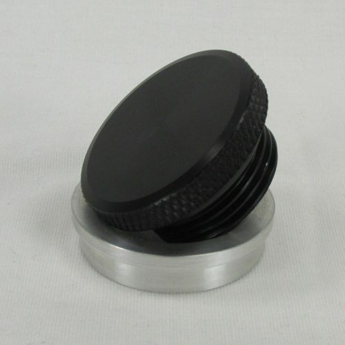 Motorcycle anodized black aluminum gas fuel tank cap 6061 al bung chopper bobber