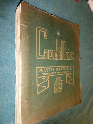 1936-1948 cadillac master chassis parts catalog / rare original parts book