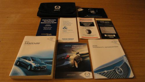 2012 12 mazda 5 owners manual guide set in storage case mazda5