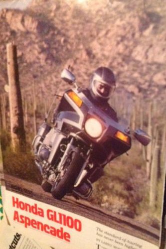 9 pages  vintage motorcycle road test 1983 gl1100 honda aspencade