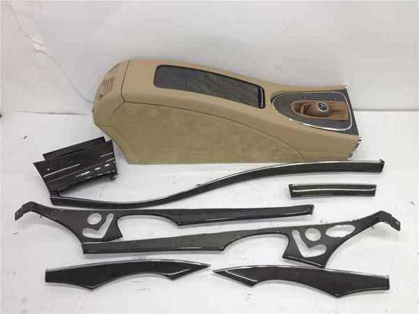 Mercedes w211 e320 e500 e55 tan center console w/ complete birdseye maple trim