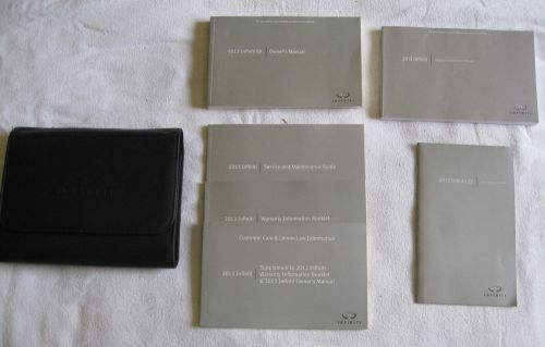 2013 infiniti ex ex35 owner&#039;s owners manual set w/quick ref,case &amp; nav (nq)