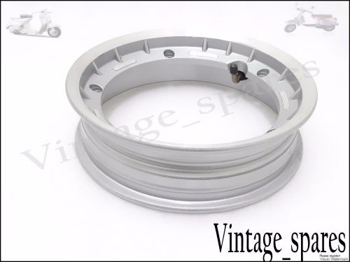 Vespa aluminium tubeless wheel rim grey 3.50/10 &#034; px/sprint/rally/ manny model