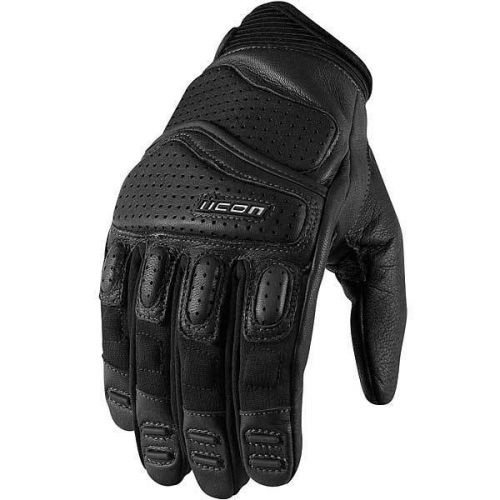 Icon superduty 2 leather gloves black