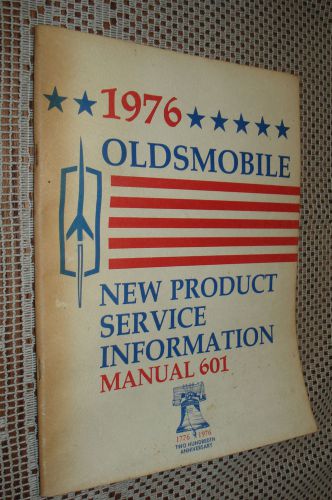 1976 oldsmobile early shop manual service book original rare gm book