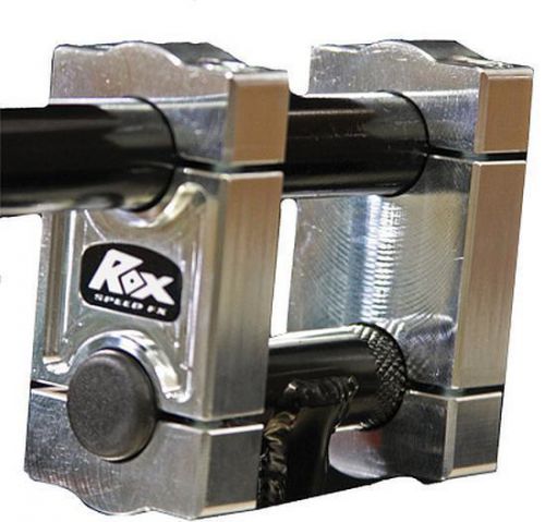 Rox 2 inch t-style stem pivoting snowmobile handlebars risers for 7/8 bars