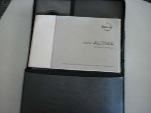 2009 nissan altima owners manual and case