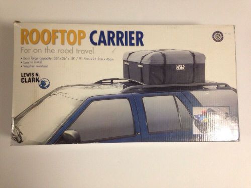 New lewis n. clark car van suv roof top carrier weatherproof soft cargo bag