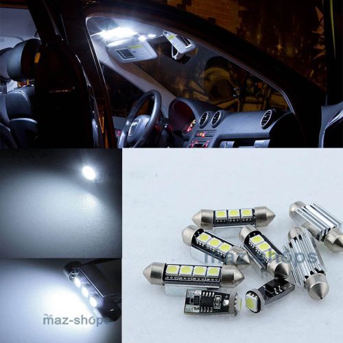 White 17 pieces car led interior  package kit fit 98 - 01 audi a4 quattro b5 onl