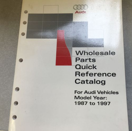 Wholesale parts quick reference catalog audi 1987-1997 w55 869 7au