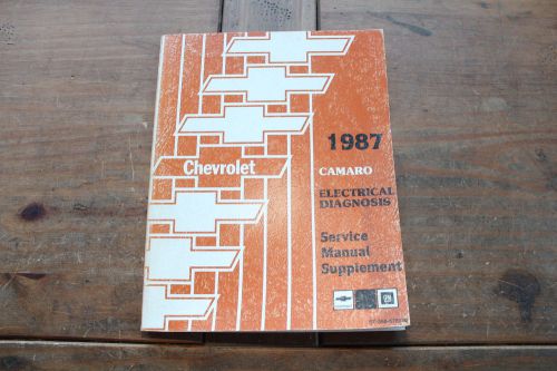 Chevrolet camaro electrical diagnosis st36887edm 1987 gm shop service manual