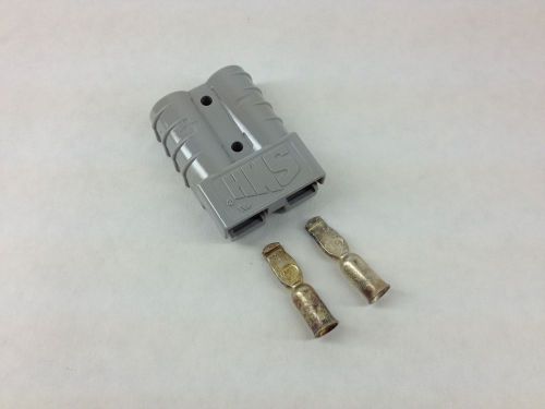 Connector, battery, 6ga 50a, gray [2cont] # 130155