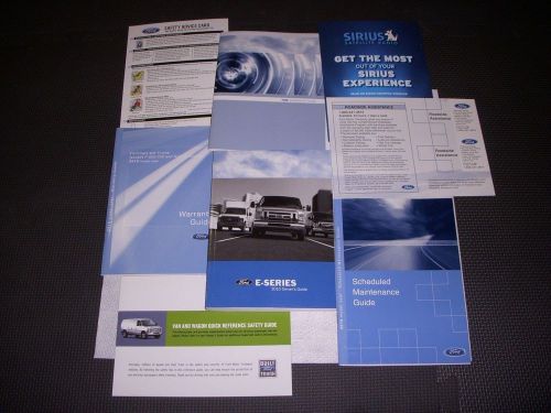 Owners manual set 2010 ford e-series oem mint! free shipping!