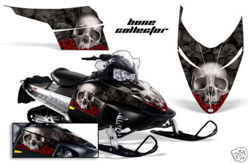 Amr racing polaris snowmobile sled graphic wrap kit shift,assault, ho rmk dragon