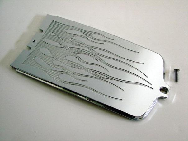 Joker machine lower dash panel flame chrome for hd flst fxst softail 2000-2012