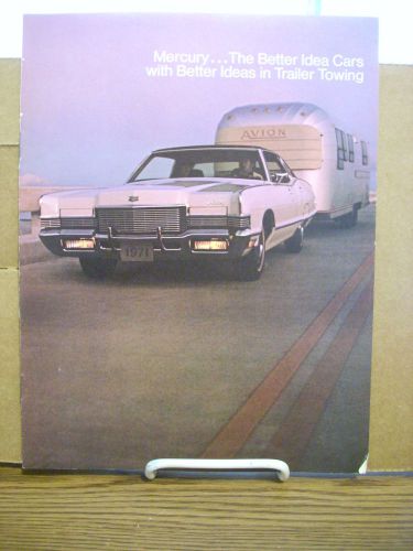 1971 mercury trailer towing sales brochure montego cougar comet monterey