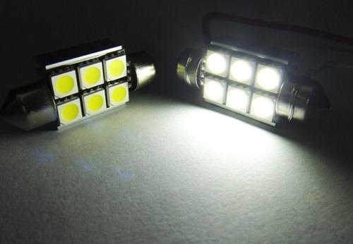 License plate light 6418 no error 6 smd led w164 mercedes ml350 ml550 ml63 amg