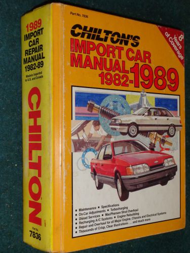 1982-1989 datsun 300zx / mercedes / vw / fiat / rx7 chilton&#039;s import shop manual