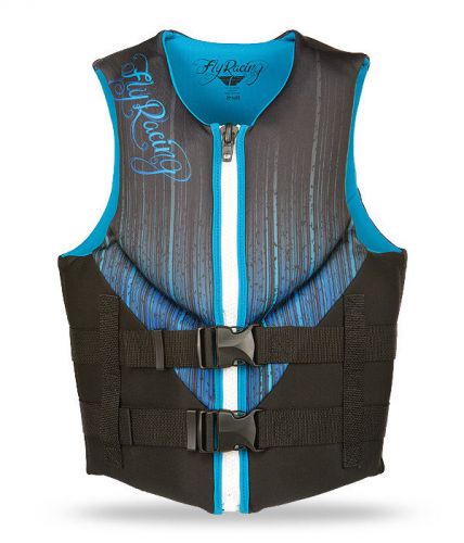 Fly racing neoprene 2015 ladies life vest black/blue sm