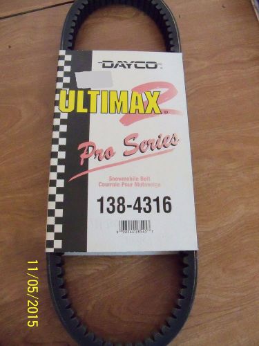 Dayco ultimate 2 138-4316 snowmobile drive belt nos ski-doo 43-1/4&#034; width 1-3/8&#034;