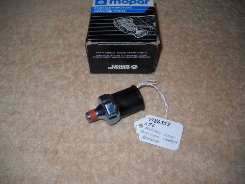 Nos mopar 78-89 omni horizon charger tourismo rampage oil pressure sending unit