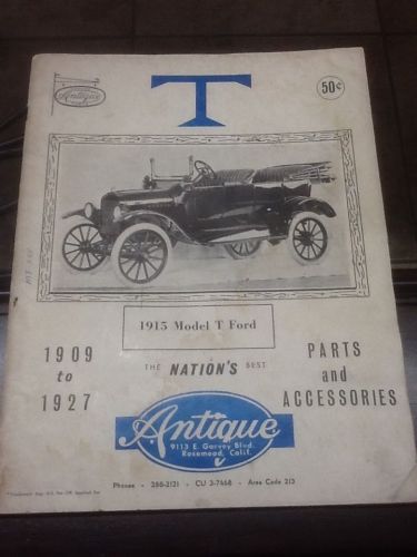 Vintage catalog 1915 model t 1965 automobile car parts and accessories