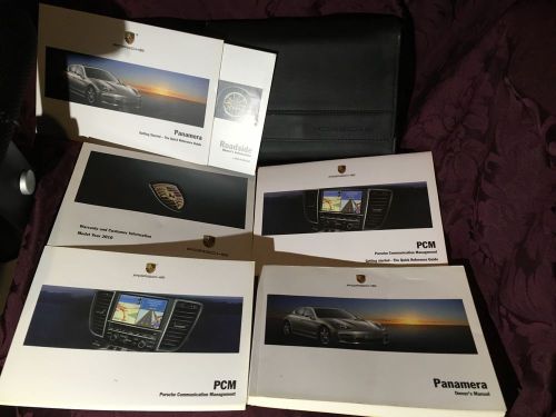 2010 porsche panamera books set case manuals