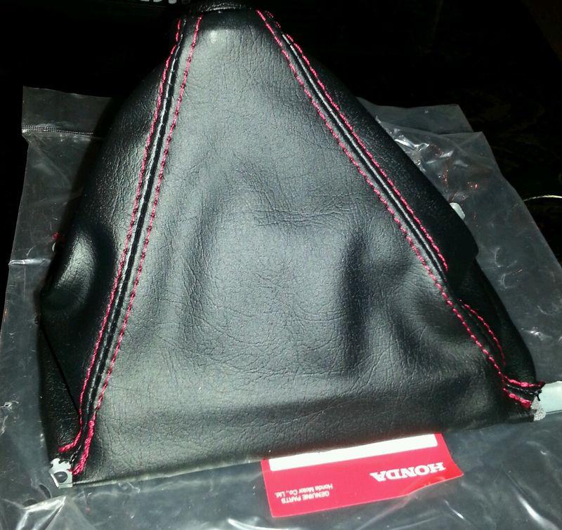 Bnib oem jdm honda integra dc2 eg6 eg9 itr ek9 black red stitching shift boot 