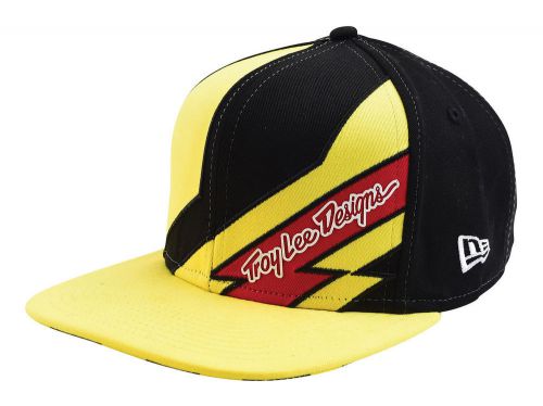 Troy lee designs caution mens snapback hat black/yellow