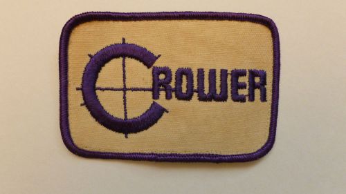 Crower clutch logo patch embroidered old beautiful original vintage used