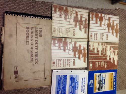 1988 chevy ck trucks truck service shop repair manual set w ewd &amp; supplement