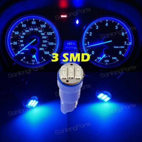 For sale 5x t5 blue led bulbs 74 73 for car instrument gauge cluster 12v