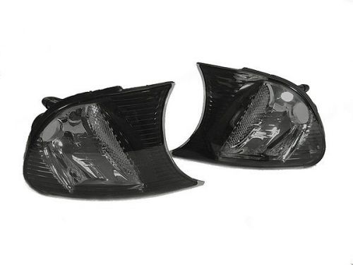 Depo 00-01 bmw e46 2d coupe convertible crystal smoke corner signal light m3