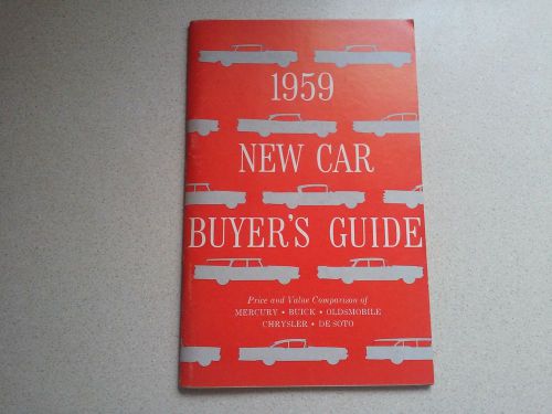 1959 new car buyer&#039;s guide