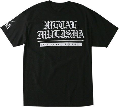 Metal mulisha old days mens short sleeve t-shirt black/white