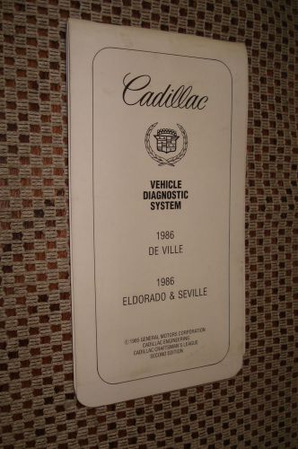 1986 cadillac deville seville diagnostic systems shop manual service booklet