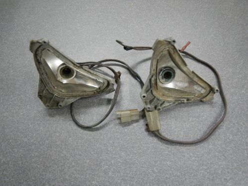 1965 buick riviera turn signal light housings pair (2) 65 lower lights in fender