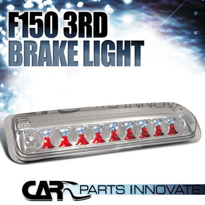 Ford 04-08 f150 pickup led rear 3rd third brake light chrome clear