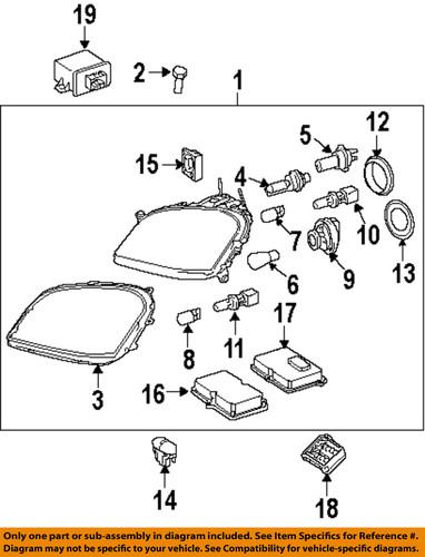 Mercedes-benz-mb oem 1648204759 headlight-headlamp assembly