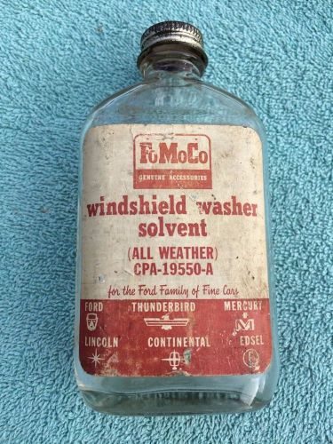 Vintage 1950&#039;s 1960&#039;s fomoco ford windshield washer solvent fluid bottle