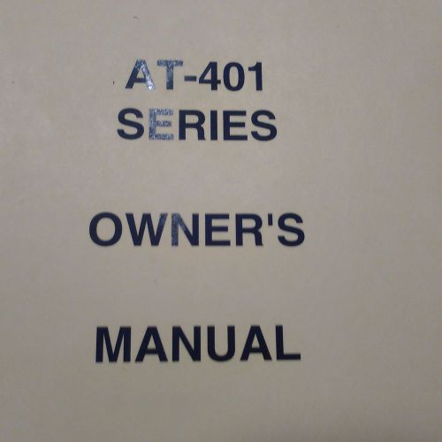 Air tractor at-401 series owner&#039;s manual