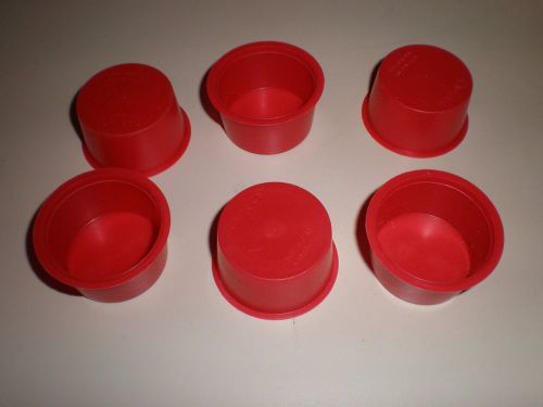 New other lot of 6 kart racing briggs and stratton  red plastic breather caps