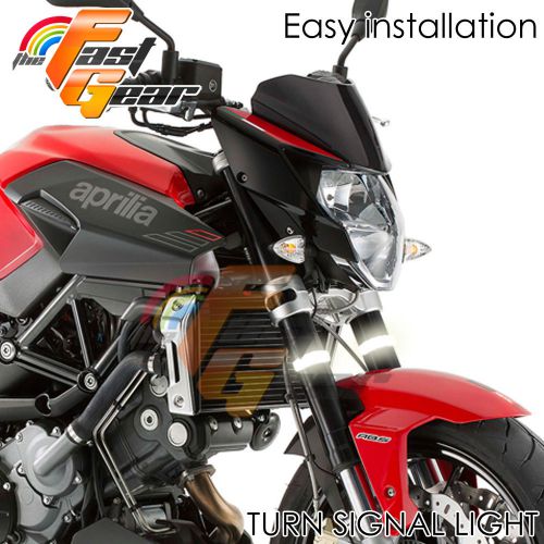 Fit hyosung gt650r 2006-2016 smd front fork led turn signal running lights