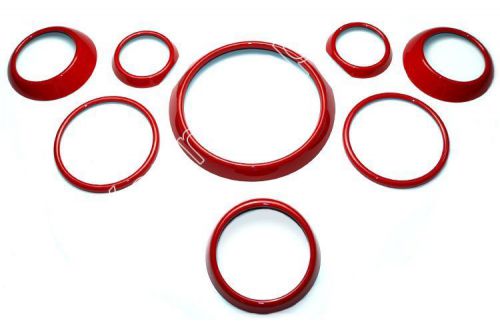 Abs material uv protected interior rings mini ray for mini countryman r60 red