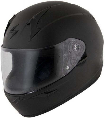 Scorpion exo-r410 motorcycle helmet matte black new snell m2010 rated large